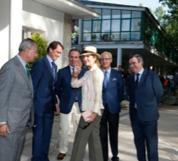 Su Alteza Real la Infanta Doña Elena a su llegada al Club de Campo Villa de Madrid