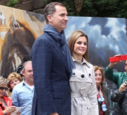 Don Felipe y Doña Letizia a su llegada a la exposición "El Griego de Toledo"