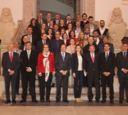 La Princesa de Asturias, con los participantes en la sesión inaugural del seminario