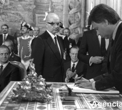 Firma del Tratado de Adhesión de España a la Comunidad Económica Europea