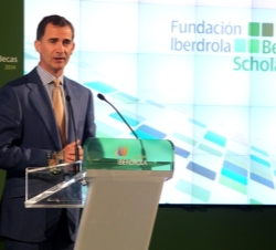 Su Majestad el Rey, durante su intervención.