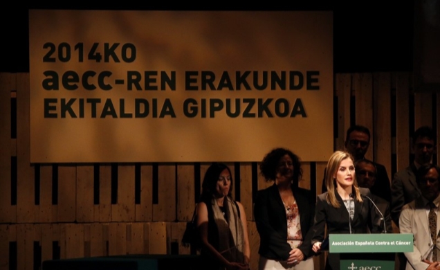 Doña Letizia durante sus palabras