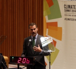 Su Majestad el Rey, durante su intervención.