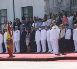 Don Felipe y Doña Letizia durante el desarrollo de los actos del XXV Aniversario de la entrega de Reales Despachos a la Promoción de 1989