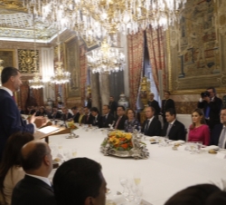 Su Majestad el Rey durante su intervención
