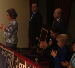 Su Majestad la Reina Doña Sofía en el Palcco Real