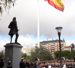 Vista del monumento al Teniente General de la Armada Don Blas de Lezo y Olavarrieta