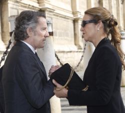 Doña Elena con Alfonso Díez Carabantes, duque consorte de Alba de Tormes