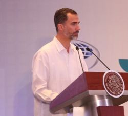 Don Felipe, durante sus palabras