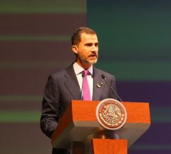 Su Majestad el Rey, durante su intervención