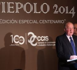 Su Majestad el Rey Don Juan Carlos durante su intervención