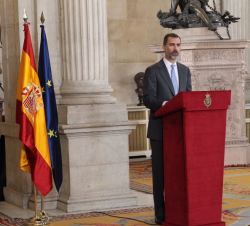 Don Felipe durante su intervención