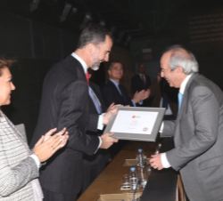Don Felipe entrega uno de los galardones