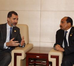 Encuentro entre Su Majestad el Rey y el Presidente de Mauritania, Mohamed Ould Abdelaziz.