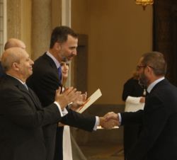 El Rey entrega a Juan Carlos Pérez Ferrer el Premio Nacional de Restauración y Conservación de Bienes Culturales 2013.