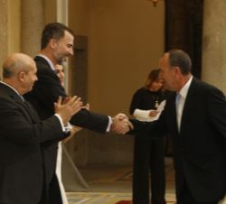 El Rey entrega a Jesús Serrano Rodríguez el Premio Nacional de Restauración y Conservación de Bienes Culturales 2013.