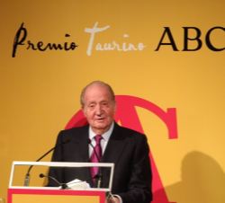 Don Juan Carlos, durante sus palabras.