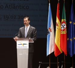 Su Majestad el Rey, durante su intervención.