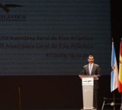 Su Majestad el Rey, durante su intervención.