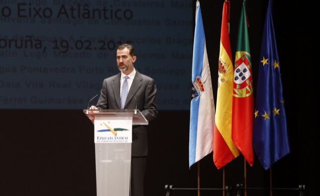 Su Majestad el Rey, durante su intervención.