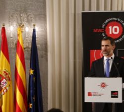 Don Felipe, durante su intervención.