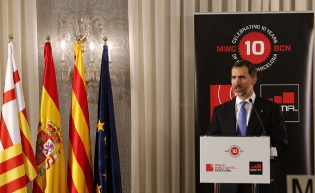 Don Felipe, durante su intervención.