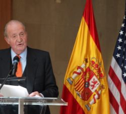 Don Juan Carlos, durante sus palabras.
