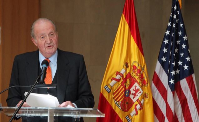 Don Juan Carlos, durante sus palabras