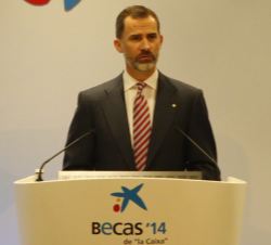 Don Felipe, durante su intervención.