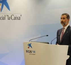 Don Felipe, durante su intervención.