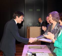 Doña Sofía entrega la Mención Especial en la Categoría de conservación, al espacio arqueológico en Daroca (Zaragoza)