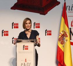 Su Majestad la Reina, durante sus palabras.
