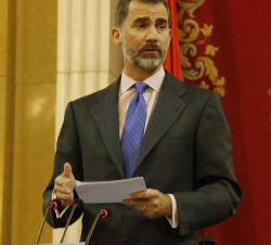 Su Majestad el Rey, durante su intervención.