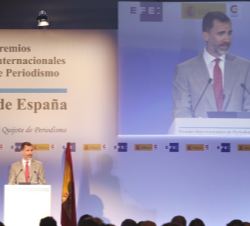 Su Majestad el Rey durante su intervención