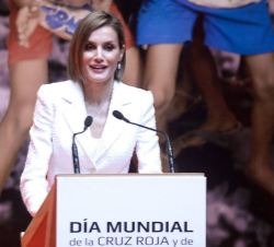 Su Majestad la Reina durante su intervención