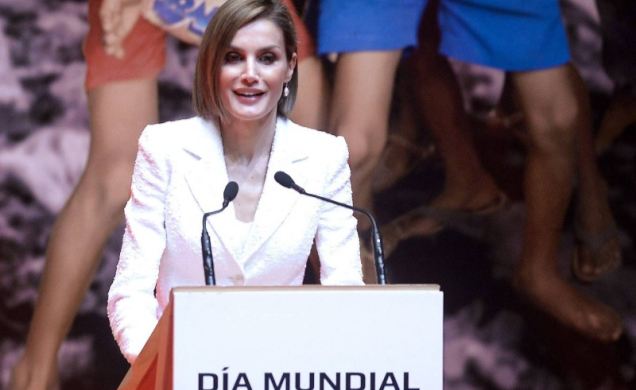 Su Majestad la Reina durante su intervención