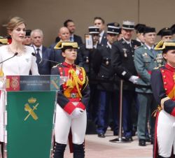 Su Majestad la Reina durante su intervención