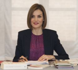 Doña Letizia, durante la reunión del Patronato de la Residencia de Estudiantes.