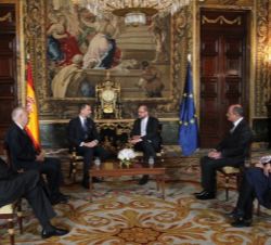 Su Majestad el Rey se reune con el presidente del Parlamento Europeo, Martin Schulz