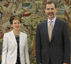 Don Felipe, con la Presidenta Sommaruga