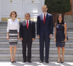 Los Reyes, con el Presidente de Perú y su esposa