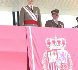 Su Majestad el Rey, en el palco de honor