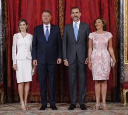Los Reyes, con el Presidente de Rumanía y su esposa