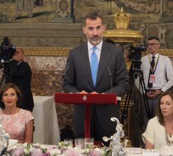 Su Majestad el Rey, durante su intervención