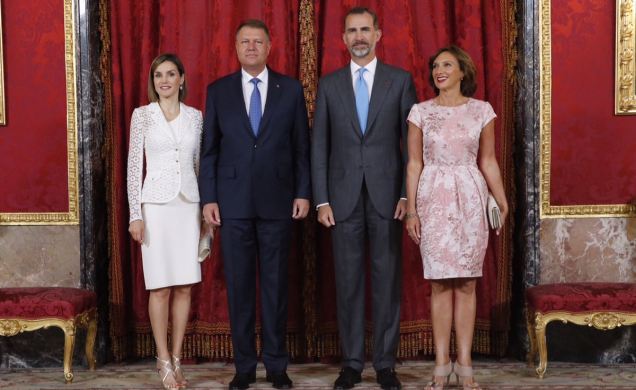 Los Reyes, con el Presidente de Rumanía y su esposa