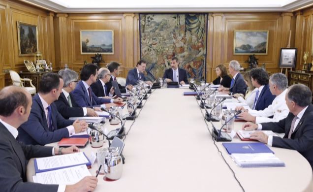 Vista general de la reunión del Consejo de Seguridad Nacional