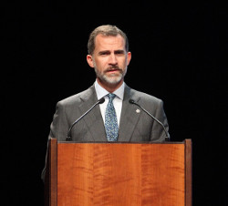 Su Majestad el Rey, durante su discurso