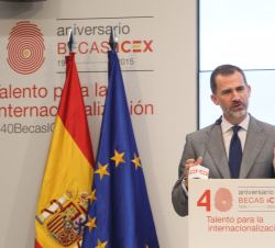 Su Majestad el Rey, durante su discurso