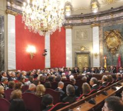 Vista general del Salón Plenos durante el desarrollo del acto