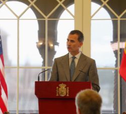 Don Felipe, durante su discurso